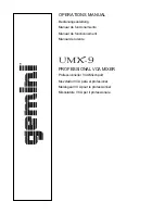 Gemini UMX-9 Operation Manual preview