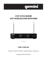 Gemini VHF-01 series User Manual preview