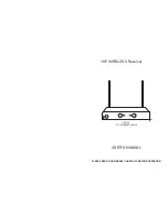 Gemini VHF-02 series User Manual preview
