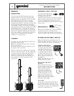 Preview for 4 page of Gemini WRX-843 Series User Manual