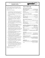 Preview for 15 page of Gemini WRX-843 Series User Manual