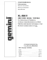 Gemini XL-500 ll Instructions Manual preview