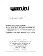 Preview for 9 page of Gemini XL-500 ll Instructions Manual