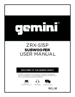 Gemini ZRX-S15P User Manual предпросмотр