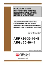 Gemm ARG-30 Instructions For Use Manual preview