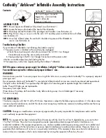 Gemmy CarBuddy Airblown ZX-CC12V2A Assembly Instructions предпросмотр