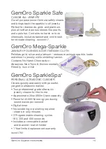 Preview for 14 page of GemOro BrilliantSpa Pro 0384 Manual