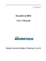 Предварительный просмотр 1 страницы Gemotech RemoDAQ-8000 Series User Manual