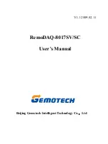 Preview for 1 page of Gemotech RemoDAQ-8017SC User Manual