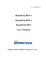 Предварительный просмотр 1 страницы Gemotech RemoDAQ-8031A User Manual