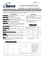 Gems Sensors & Controls Warrick 26M Series Installation And Operation Bulletin preview