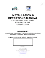 Gems CP16BXXX1 series Operation Manual предпросмотр