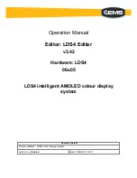 Gems LDS4 Operation Manual preview