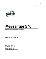 Gems Messenger 570 User Manual preview