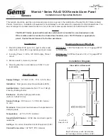 Gems Warrick RA-431 Series Installation And Operation Bulletin preview