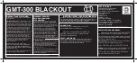 Предварительный просмотр 1 страницы Gemtech GMT-300 BLACKOUT Quick Start Manual