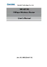 Gemtek Systems WX-6215G User Manual preview