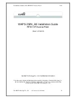 Предварительный просмотр 1 страницы Gemtek WAPS-232N*AS Installation Manual