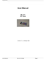 Предварительный просмотр 1 страницы Gemtek WL-211 User Manual