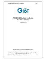 Preview for 1 page of Gemtek WSMS-123 Installation Manual