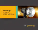 Genaray MonoBright LED DAYLIGHT 750 User Manual предпросмотр