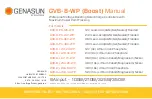 Genasun GVB-8-WP Series Manual preview