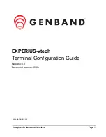 genband EXPERiUS-vtech VSP600 Configuration Manual предпросмотр