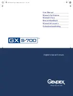 Gendex GXS-700 User Manual preview