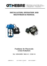 Genebre 5952 00 Installation, Operation And Maintenance Manual preview