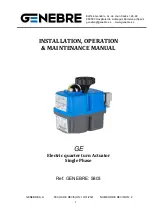 Preview for 1 page of Genebre GE 5803 Installation, Operation & Maintenance Manual