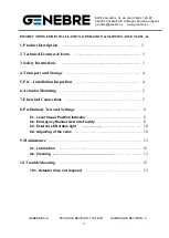 Preview for 2 page of Genebre GE 5803 Installation, Operation & Maintenance Manual