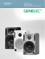 Предварительный просмотр 1 страницы Genelec 1029A Datasheet