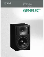 Предварительный просмотр 1 страницы Genelec 1030A Datasheet