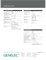 Предварительный просмотр 4 страницы Genelec 1030A Datasheet