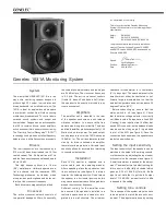 Предварительный просмотр 2 страницы Genelec 1031A Operating Manual