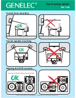 Genelec 1038  guide Quick Setup Manual preview