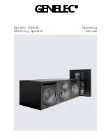 Genelec 1038AC Operating Manual preview