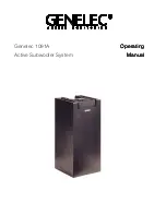 Предварительный просмотр 1 страницы Genelec 1091A Operating Manual