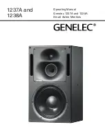 Предварительный просмотр 1 страницы Genelec 1237A Operating Manual