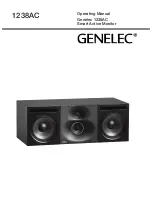 Предварительный просмотр 1 страницы Genelec 1238AC Operating Manual