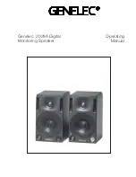 Genelec 2029A Operating Manual предпросмотр