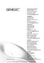 Предварительный просмотр 20 страницы Genelec 4430A Operating Manual