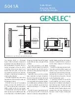 Предварительный просмотр 1 страницы Genelec 5041A Datasheet