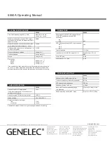 Preview for 4 page of Genelec 5050A Operating Manual