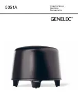 Genelec 5051A Operating Manual preview