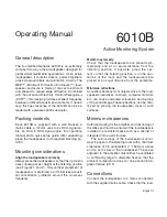 Предварительный просмотр 2 страницы Genelec 6010B Operating Manual