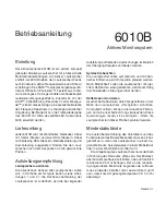 Предварительный просмотр 8 страницы Genelec 6010B Operating Manual