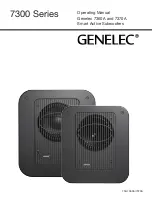 Genelec 7300 Series Operating Manual preview