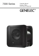 Genelec 7380A Operating Manual preview