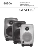 Genelec 8020A Operating Manual preview